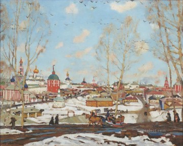 El monasterio de Zagorsk Konstantin Yuon Pinturas al óleo